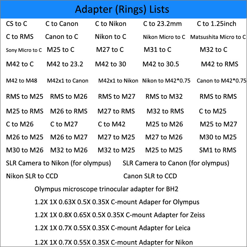 RMS to C Mount Microscope Came - Lens Adapter Ring ulasan dan harga