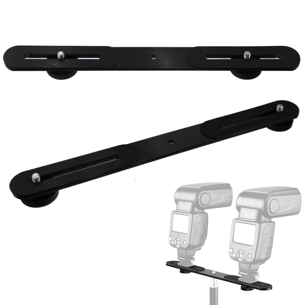Dual Flash Bracket 1/4'' Screw - Photography Basics ulasan dan harga
