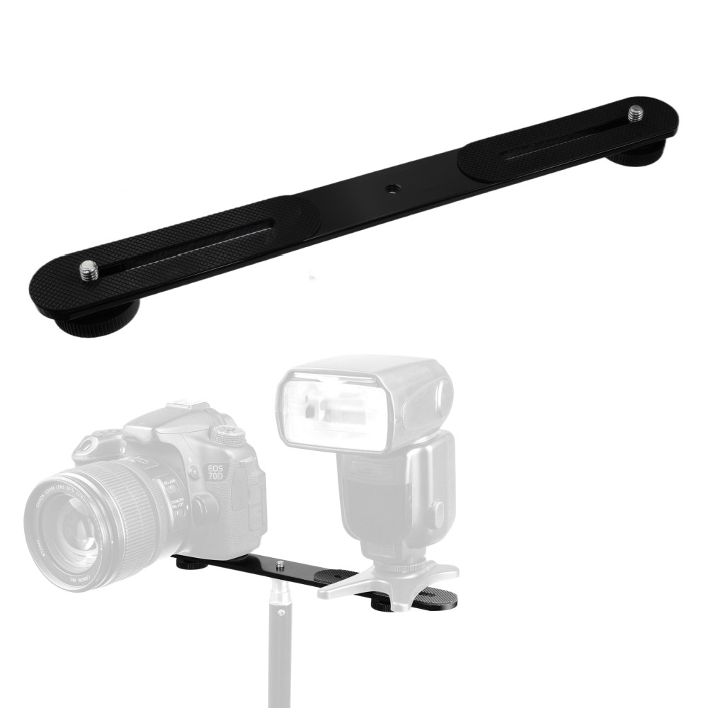 Dual Flash Bracket 1/4'' Screw - Photography Basics ulasan dan harga