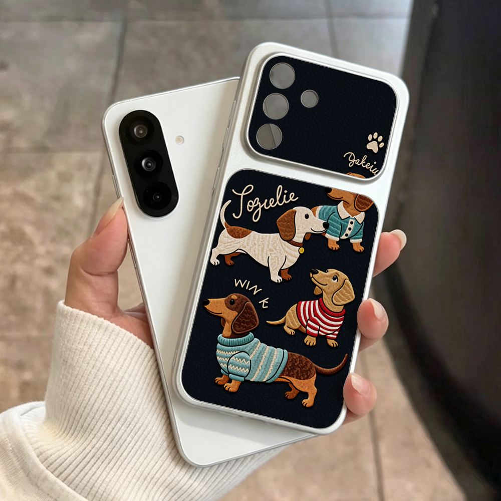Cartoon Dachshund Phone Case F - Camera Wrist Strap ulasan dan harga