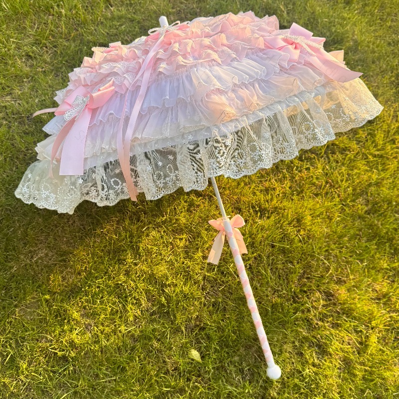 Pink White Butterfly Umbrella  - Photography Umbrella ulasan dan harga