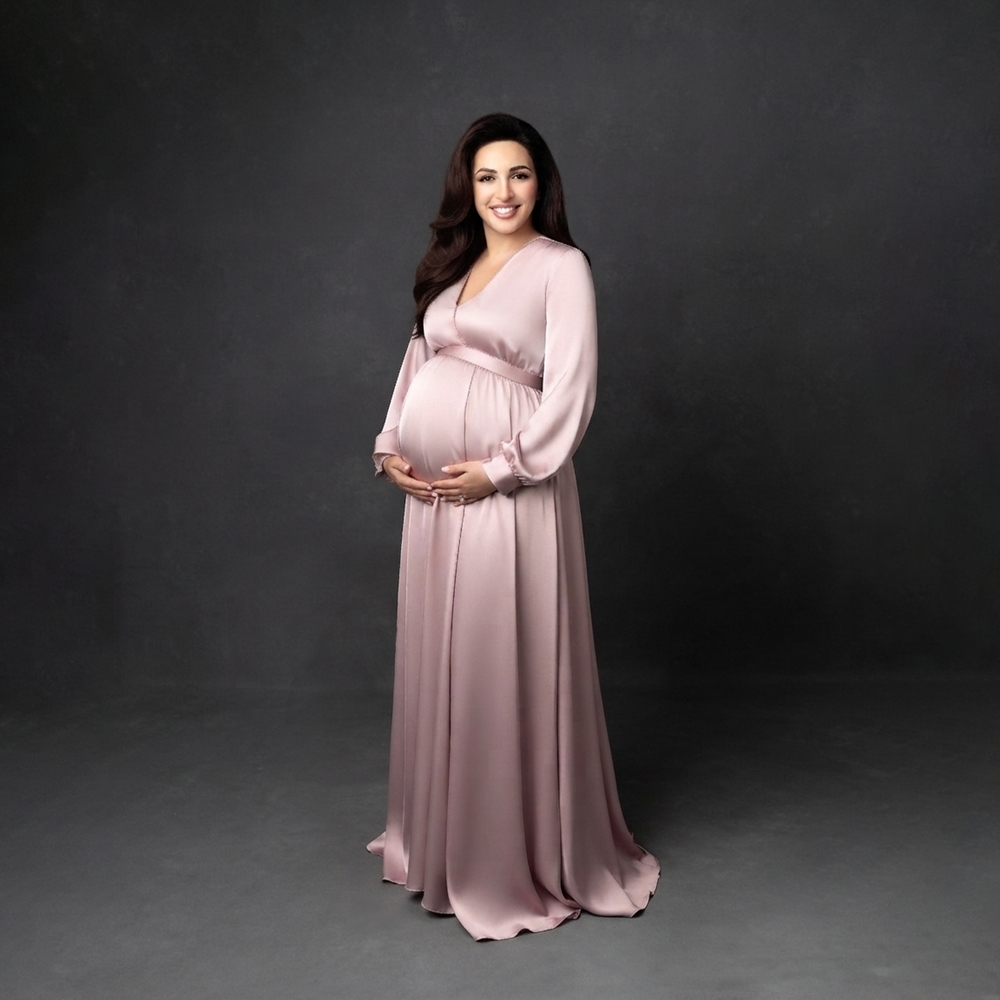 Elegant Maternity Gown for Bab - Photography Club ulasan dan harga