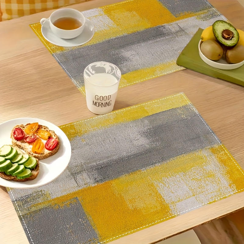 VIKAMA Yellow Gray Abstract Oi - Photography Geometry ulasan dan harga